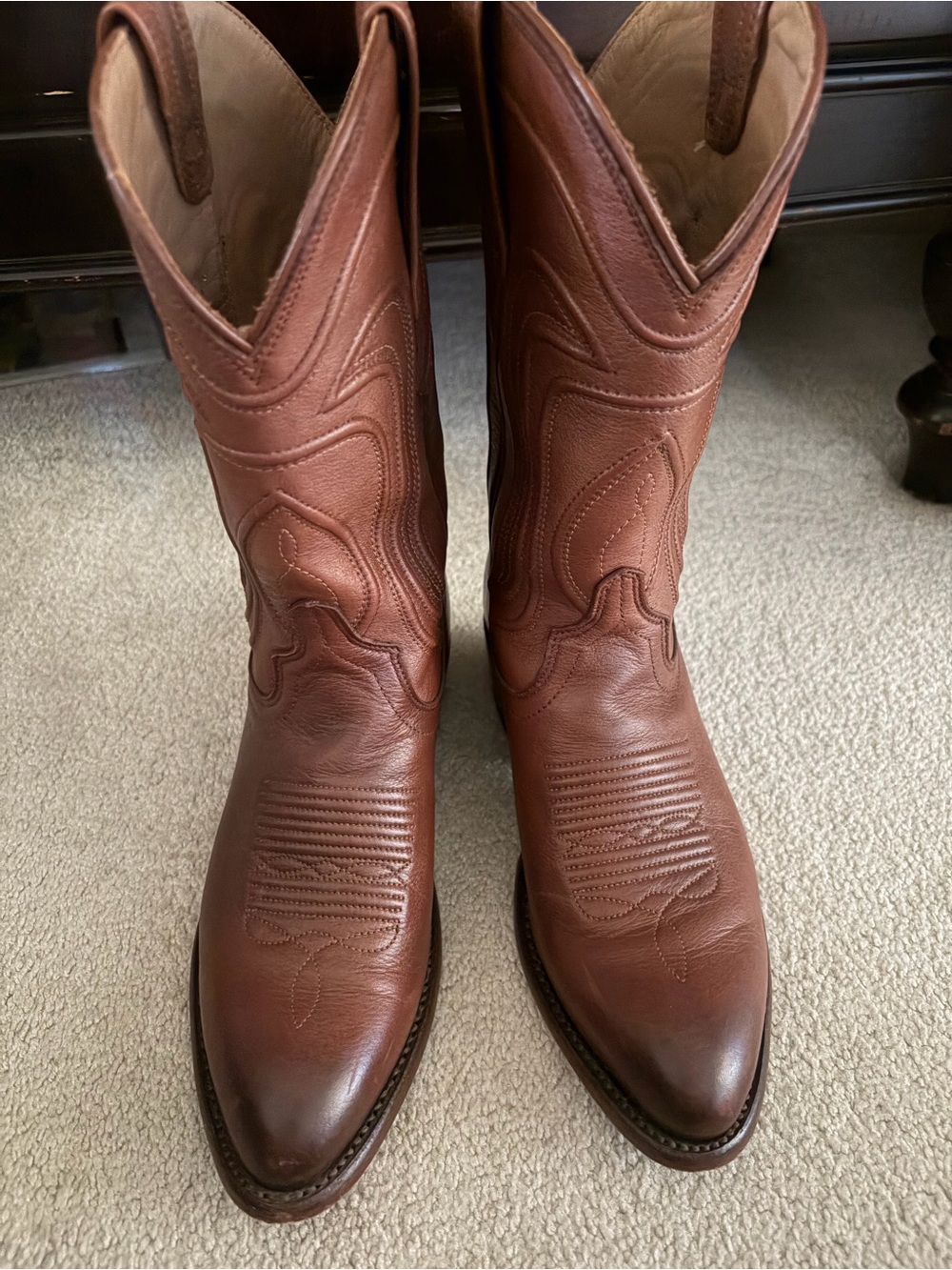 Tecovas The Jamie Bourbon Leather Cowboy Boots Women’s 6B